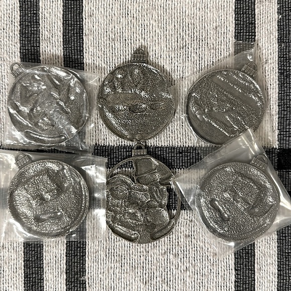 Vintage Country Store Pewter Ornaments - Picture 5 of 5